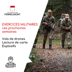 Activités militaires à Fernelmont : les dates à retenir