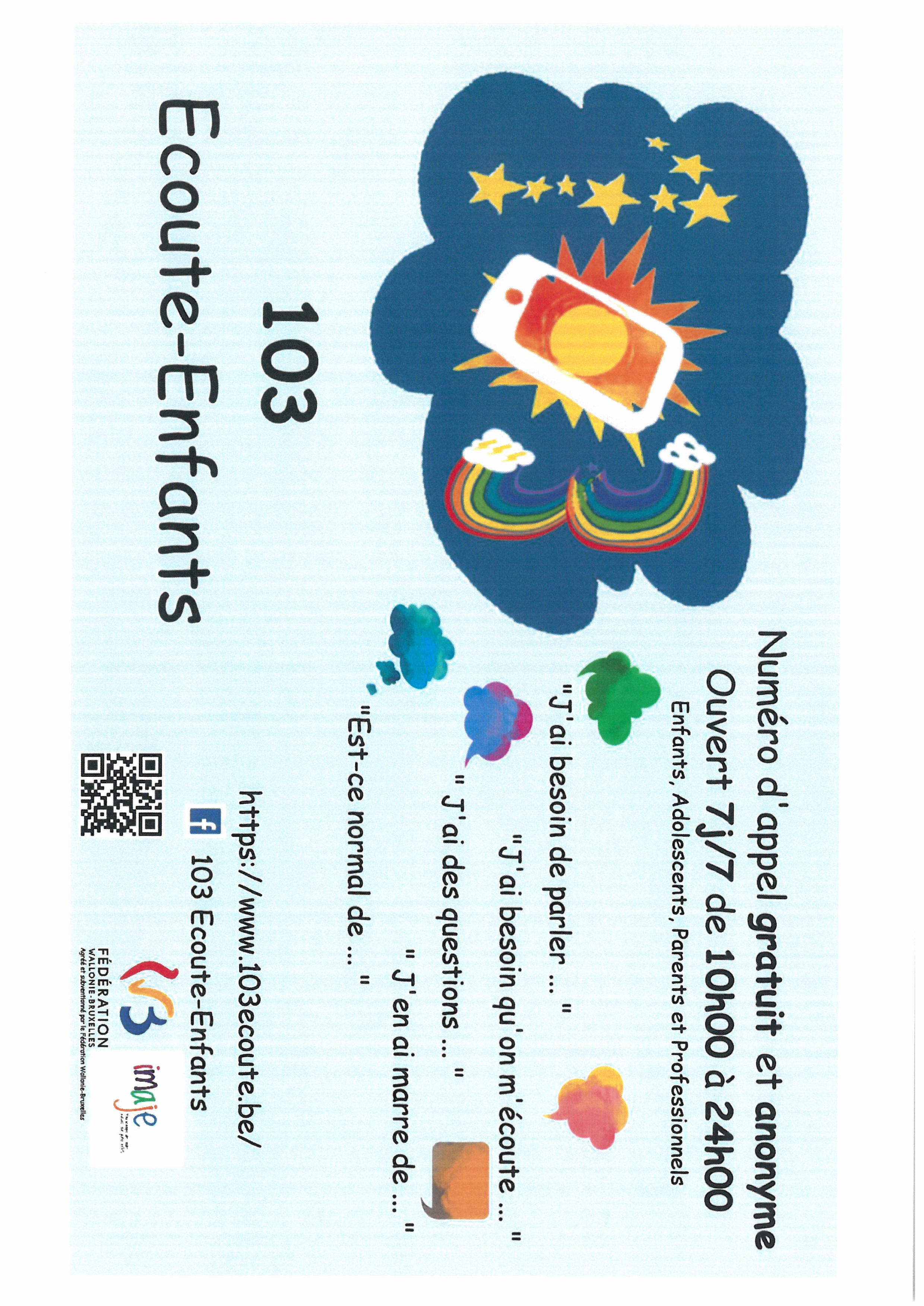 Ecoute Enfants   103   affiche à diffuser